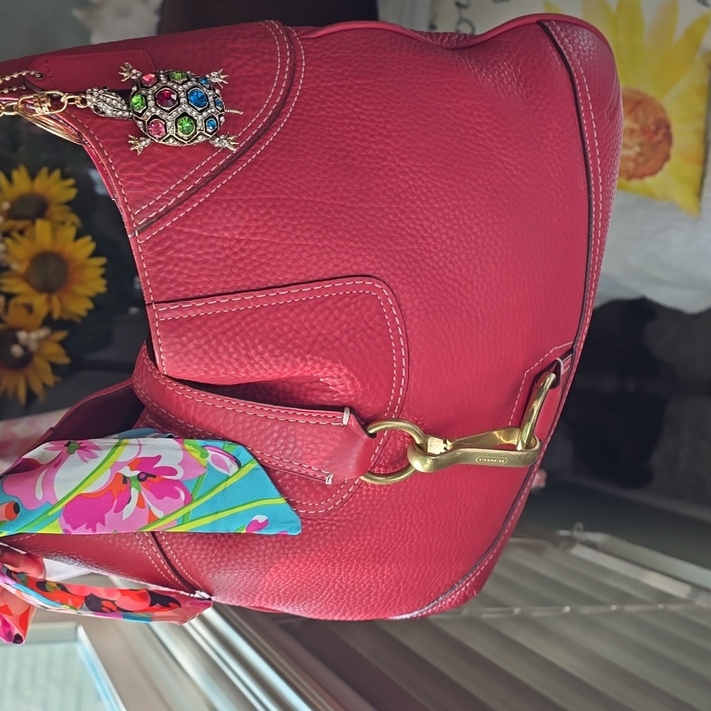 Coach Hamptons Barbie Pink Pebbled Leather Shoulder Bag Is 20yrs Old  In EUC